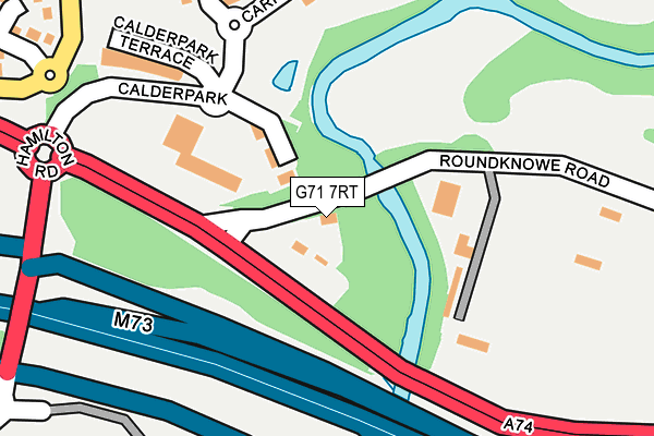 G71 7RT map - OS OpenMap – Local (Ordnance Survey)