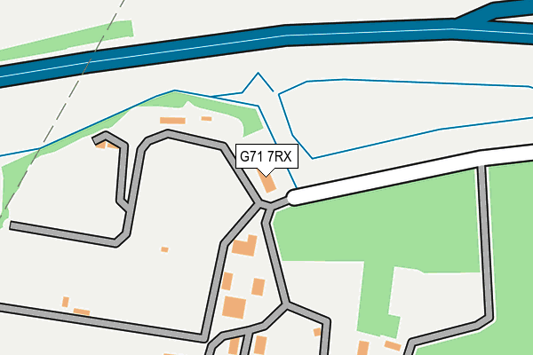 G71 7RX map - OS OpenMap – Local (Ordnance Survey)