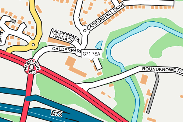 G71 7SA map - OS OpenMap – Local (Ordnance Survey)