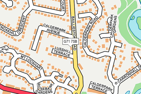 G71 7SB map - OS OpenMap – Local (Ordnance Survey)