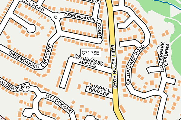 G71 7SE map - OS OpenMap – Local (Ordnance Survey)