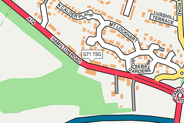 G71 7SG map - OS OpenMap – Local (Ordnance Survey)