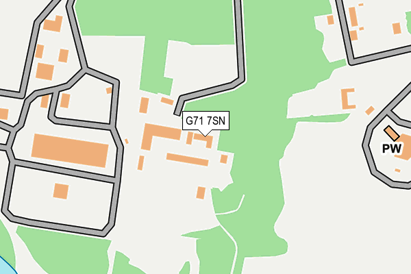 G71 7SN map - OS OpenMap – Local (Ordnance Survey)