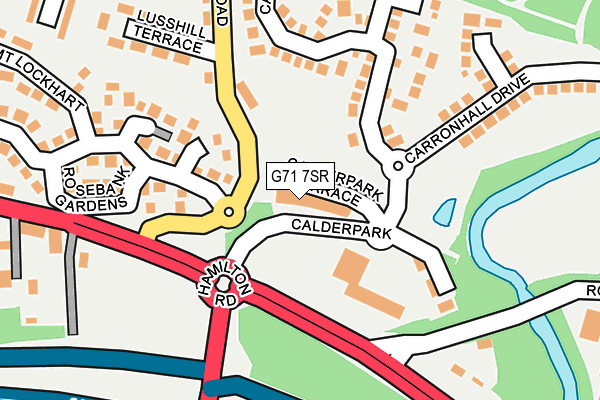 G71 7SR map - OS OpenMap – Local (Ordnance Survey)