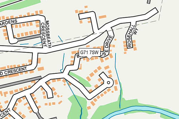 G71 7SW map - OS OpenMap – Local (Ordnance Survey)