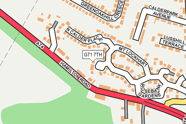 G71 7TH map - OS OpenMap – Local (Ordnance Survey)