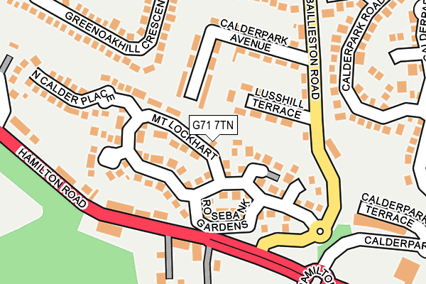 G71 7TN map - OS OpenMap – Local (Ordnance Survey)