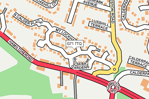 G71 7TQ map - OS OpenMap – Local (Ordnance Survey)