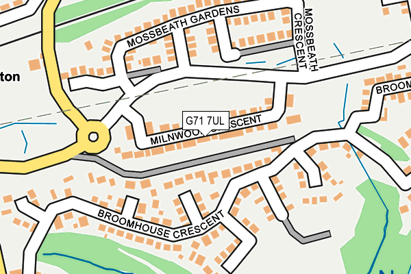 G71 7UL map - OS OpenMap – Local (Ordnance Survey)