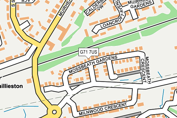 G71 7US map - OS OpenMap – Local (Ordnance Survey)