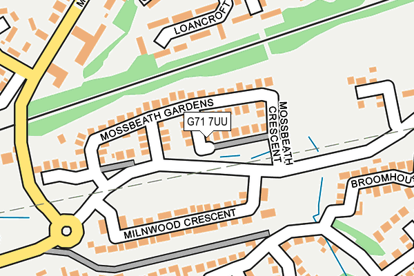 G71 7UU map - OS OpenMap – Local (Ordnance Survey)