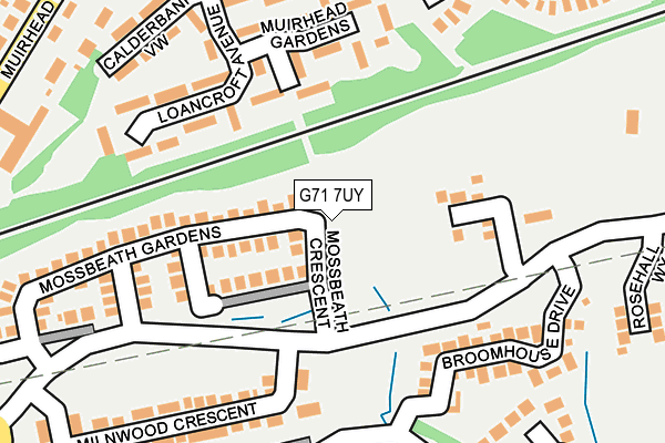 G71 7UY map - OS OpenMap – Local (Ordnance Survey)