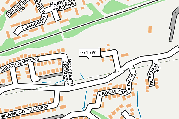 G71 7WT map - OS OpenMap – Local (Ordnance Survey)