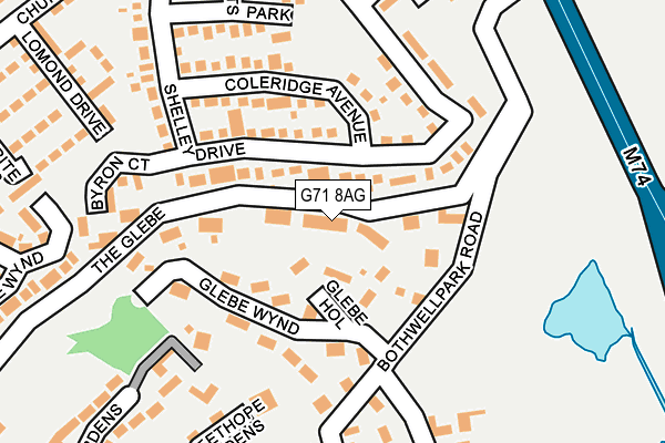 G71 8AG map - OS OpenMap – Local (Ordnance Survey)