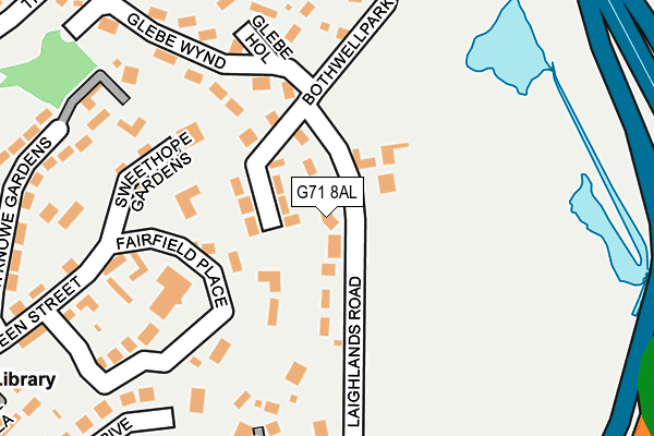 G71 8AL map - OS OpenMap – Local (Ordnance Survey)