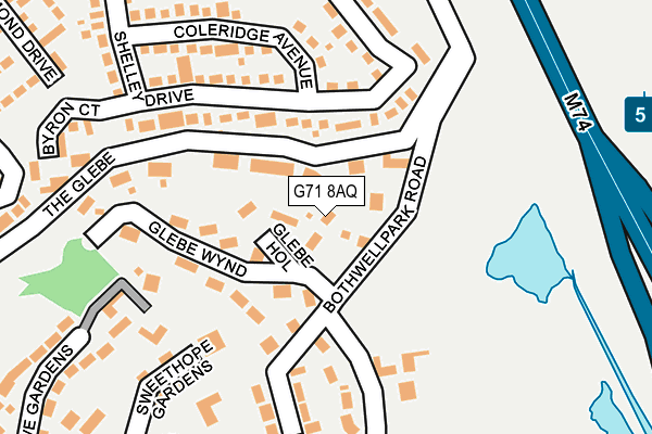 G71 8AQ map - OS OpenMap – Local (Ordnance Survey)