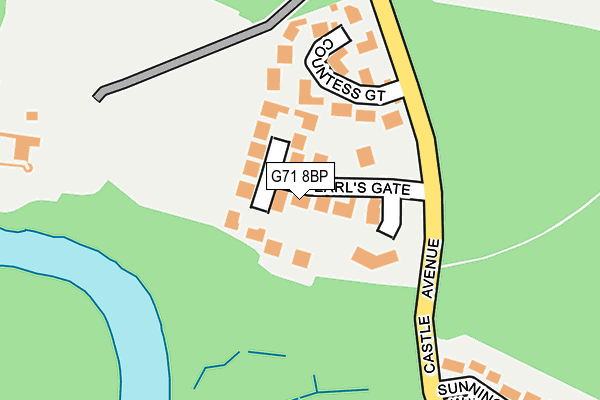 G71 8BP map - OS OpenMap – Local (Ordnance Survey)