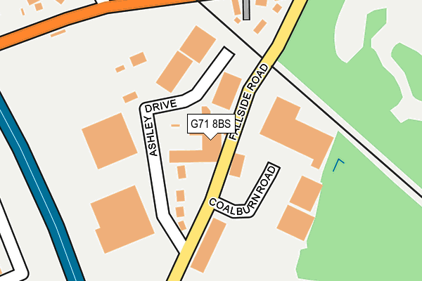 G71 8BS map - OS OpenMap – Local (Ordnance Survey)