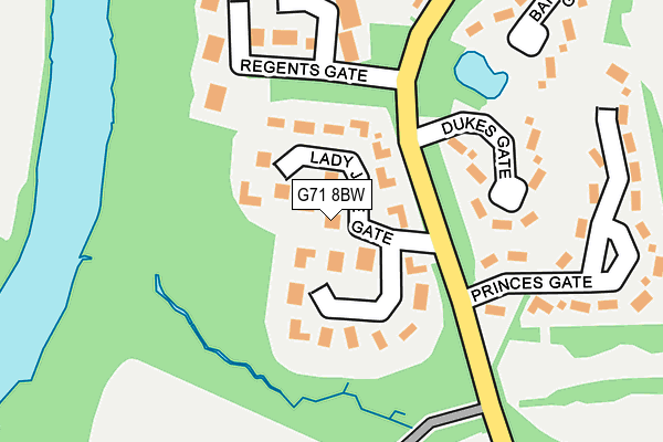 G71 8BW map - OS OpenMap – Local (Ordnance Survey)