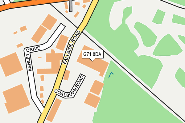 G71 8DA map - OS OpenMap – Local (Ordnance Survey)