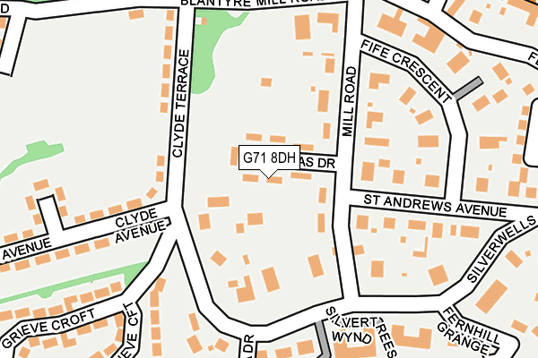 G71 8DH map - OS OpenMap – Local (Ordnance Survey)