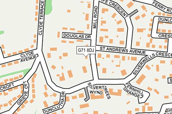 G71 8DJ map - OS OpenMap – Local (Ordnance Survey)