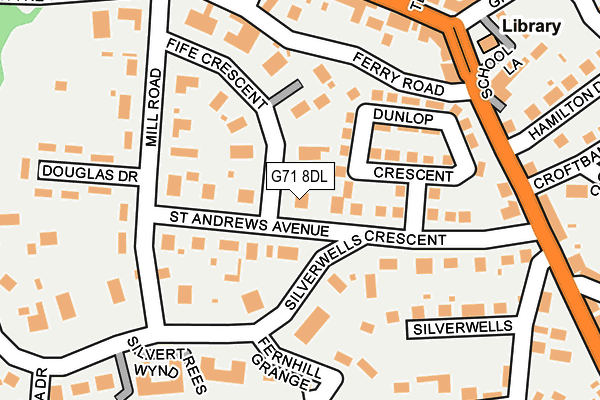 G71 8DL map - OS OpenMap – Local (Ordnance Survey)