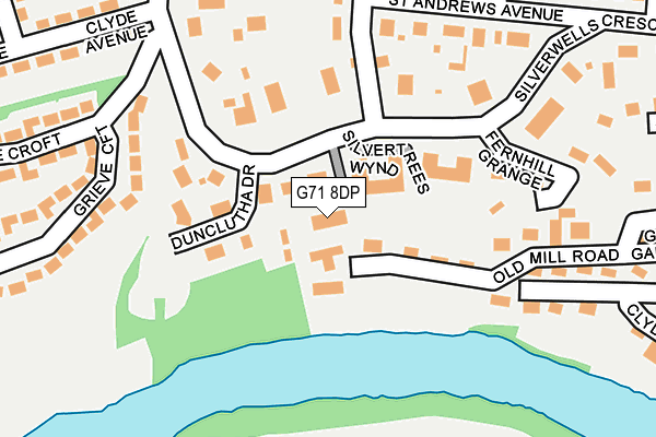 G71 8DP map - OS OpenMap – Local (Ordnance Survey)