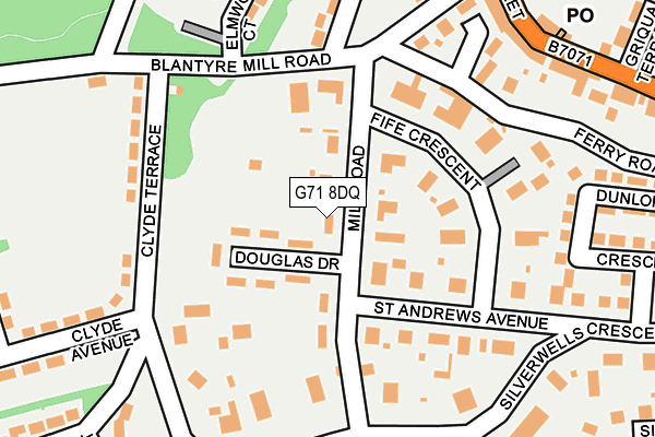 G71 8DQ map - OS OpenMap – Local (Ordnance Survey)