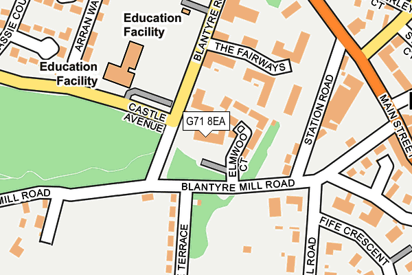 G71 8EA map - OS OpenMap – Local (Ordnance Survey)