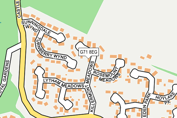 G71 8EG map - OS OpenMap – Local (Ordnance Survey)