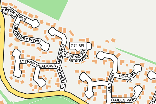 G71 8EL map - OS OpenMap – Local (Ordnance Survey)