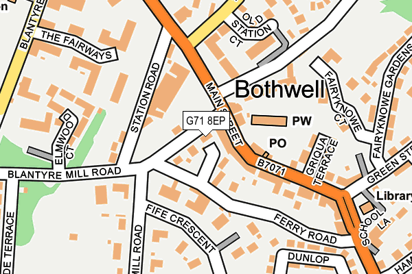 G71 8EP map - OS OpenMap – Local (Ordnance Survey)