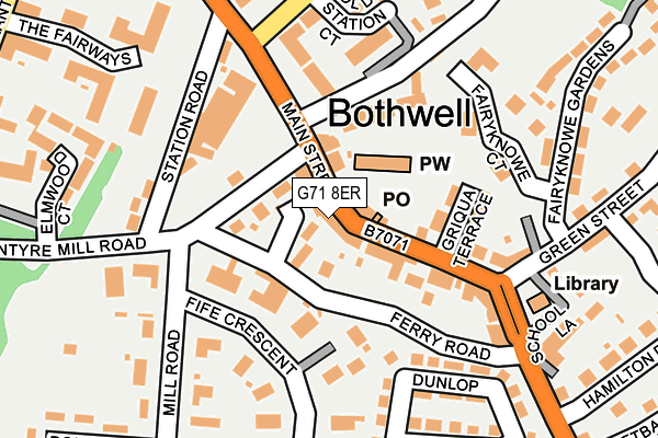 G71 8ER map - OS OpenMap – Local (Ordnance Survey)
