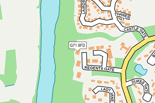 G71 8FD map - OS OpenMap – Local (Ordnance Survey)