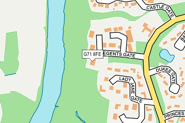 G71 8FE map - OS OpenMap – Local (Ordnance Survey)