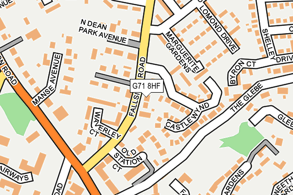 G71 8HF map - OS OpenMap – Local (Ordnance Survey)