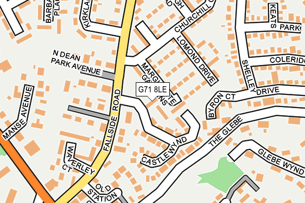 G71 8LE map - OS OpenMap – Local (Ordnance Survey)