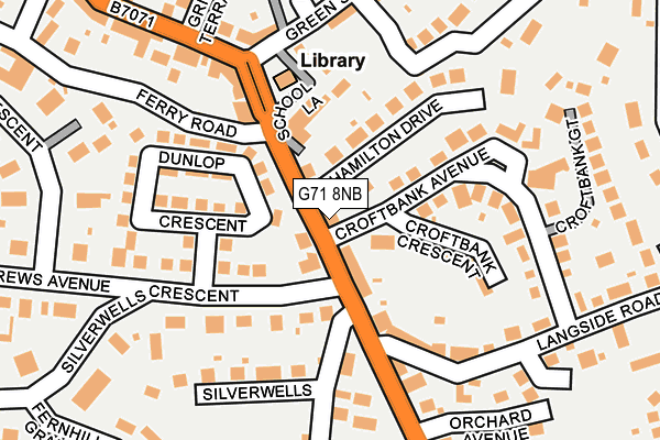 G71 8NB map - OS OpenMap – Local (Ordnance Survey)