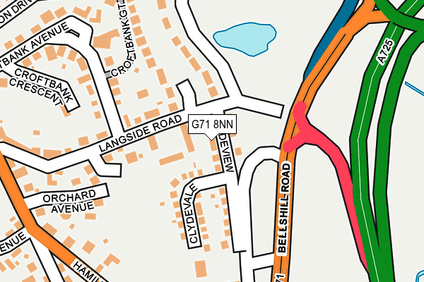 G71 8NN map - OS OpenMap – Local (Ordnance Survey)