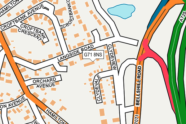 G71 8NS map - OS OpenMap – Local (Ordnance Survey)