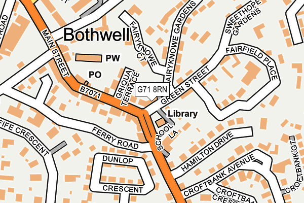 G71 8RN map - OS OpenMap – Local (Ordnance Survey)