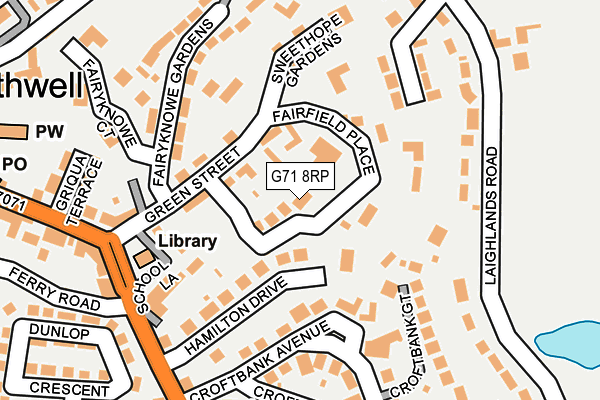 G71 8RP map - OS OpenMap – Local (Ordnance Survey)