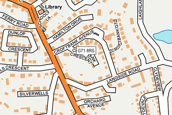 G71 8RS map - OS OpenMap – Local (Ordnance Survey)