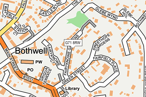 G71 8RW map - OS OpenMap – Local (Ordnance Survey)