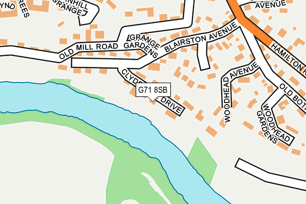 G71 8SB map - OS OpenMap – Local (Ordnance Survey)