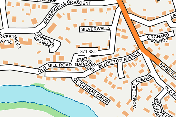 G71 8SD map - OS OpenMap – Local (Ordnance Survey)