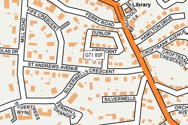 G71 8SF map - OS OpenMap – Local (Ordnance Survey)