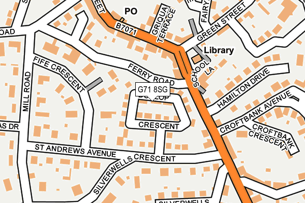 G71 8SG map - OS OpenMap – Local (Ordnance Survey)