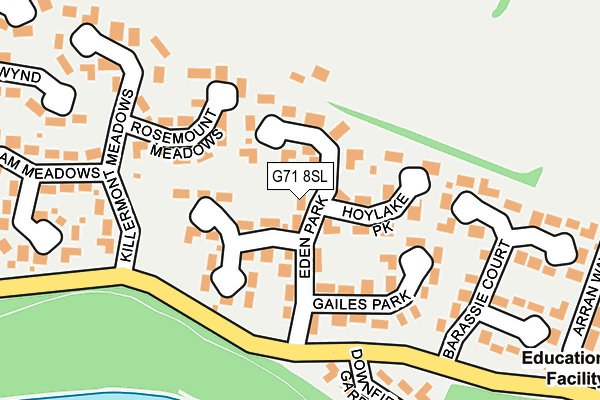 G71 8SL map - OS OpenMap – Local (Ordnance Survey)